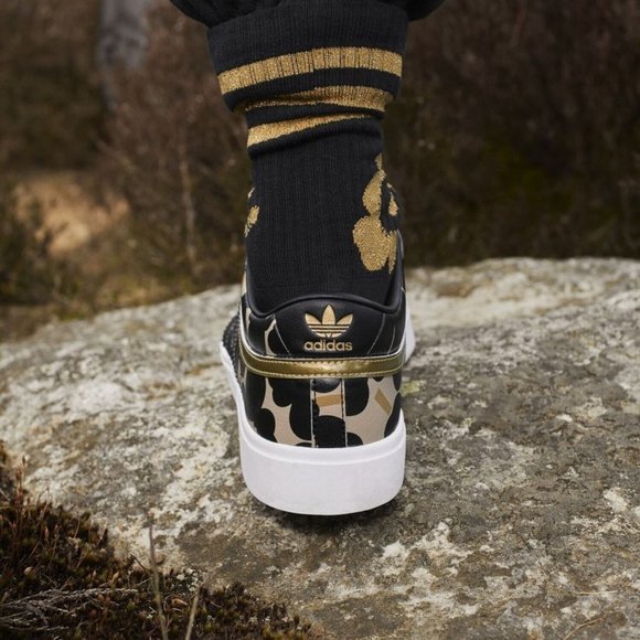 Adidas Bryony Marimekko Women’s Athletic Sneaker Black Trainers Tennis Shoe #264 - Picture 4 of 11